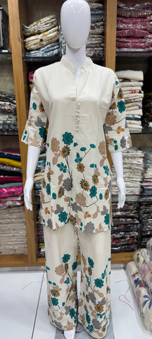 Khadi Cotton Coord Set for Women Khadi Cotton Coord Set for Women