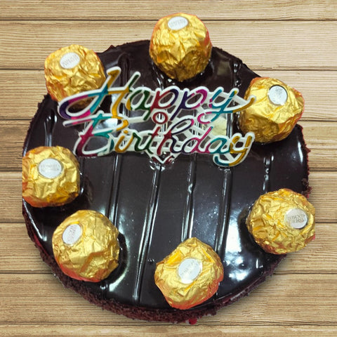 Birthday Magic: Choco Truffle Cake with Ferrero Rocher Delight Birthday Magic: Choco Truffle Cake with Ferrero Rocher Delight