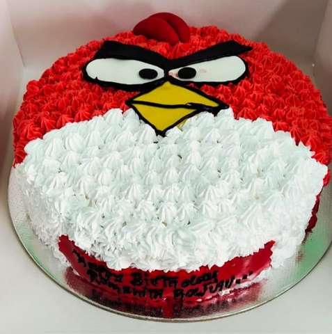 Strawberry Smash: Angry Bird Themed Cake (1 kg) Strawberry Smash: Angry Bird Themed Cake (1 kg)