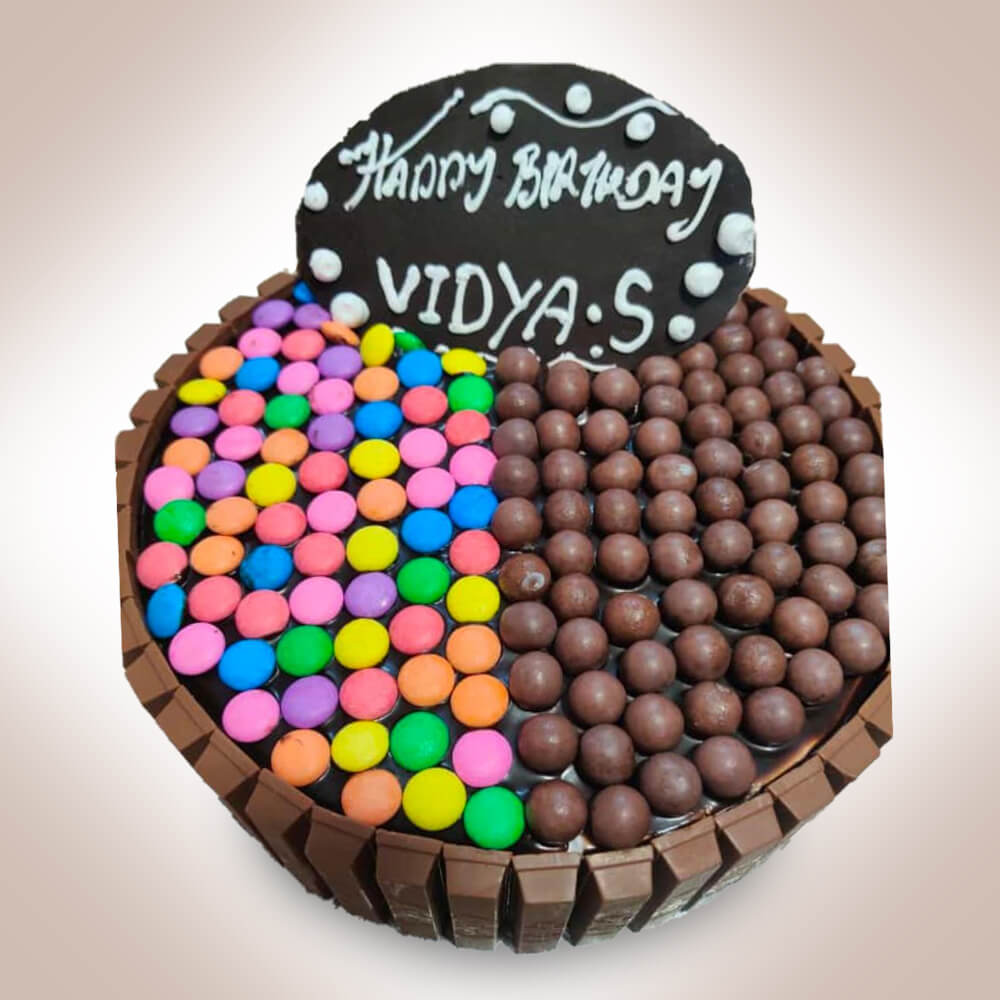 Gems Nutties KitKat Cake Gems Nutties KitKat Cake