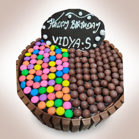 Gems Nutties KitKat Cake Gems Nutties KitKat Cake