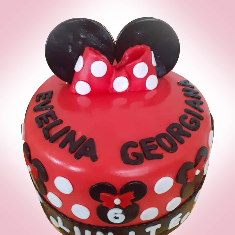 Minnie Fondant Cake Minnie Fondant Cake