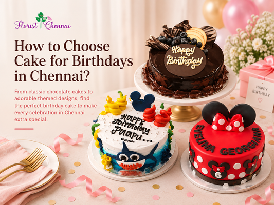Florist Chennai - How to Choose Cake for Birthdays in Chennai