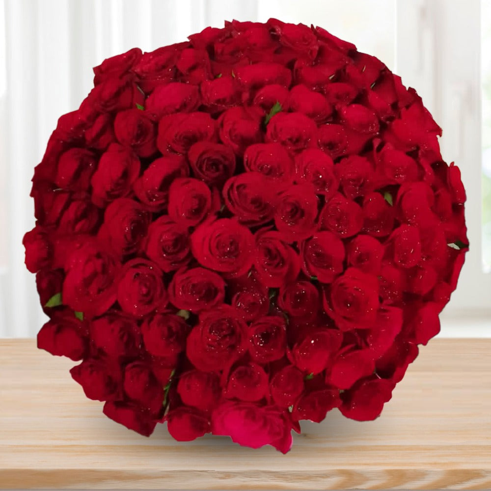 100 Red Roses Online Valentine’s Day Gift | Florist Chennai