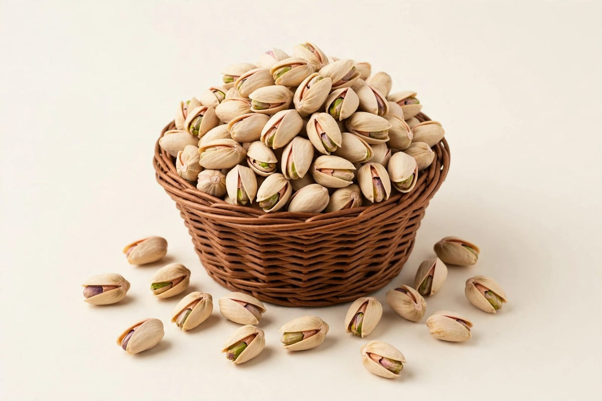Crunchy Pista Bliss: Premium 1/4 Kg Basket of Pistachios