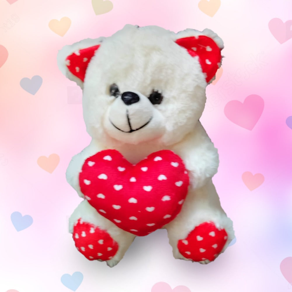 Heartfelt Hugger: 8-Inch Cute Teddy with Love