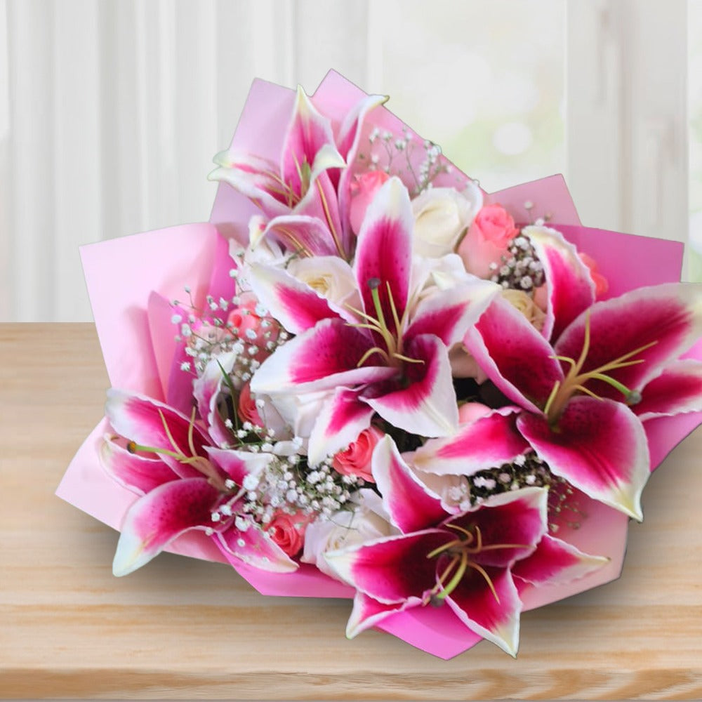 Stargazer Romance - Oriental Pink Lilly Blush