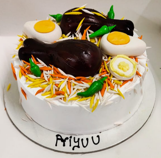 Spice and Sweet: Biryani Themed Choco Truffle Cake