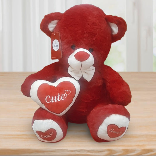 Cute Red Teddy 40 cms