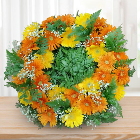 orange wreath