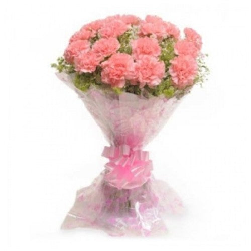 12-pink-carnations-bouquet