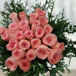 25 Bunch Roses 25 PINK ROSE BUNCH
