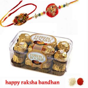 Raksha Bandhan Sweetness: 16 Pieces of Ferrero Rocher and a Designer Rakhi