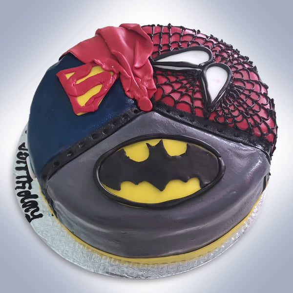 Spiderman Vs Batman cake........ | Spiderman cake, Batman cake, Novelty  birthday cakes