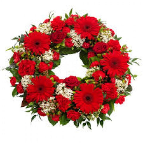    red-gerbera-wreath